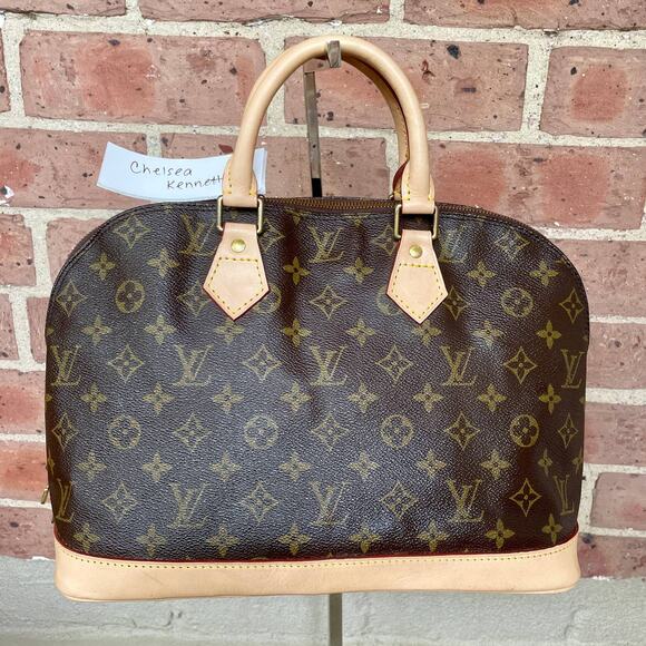Louis Vuitton Vintage Alma Monogram PM Bag Purse Handbag Hand NEW VACHETTA - Picture 4 of 16